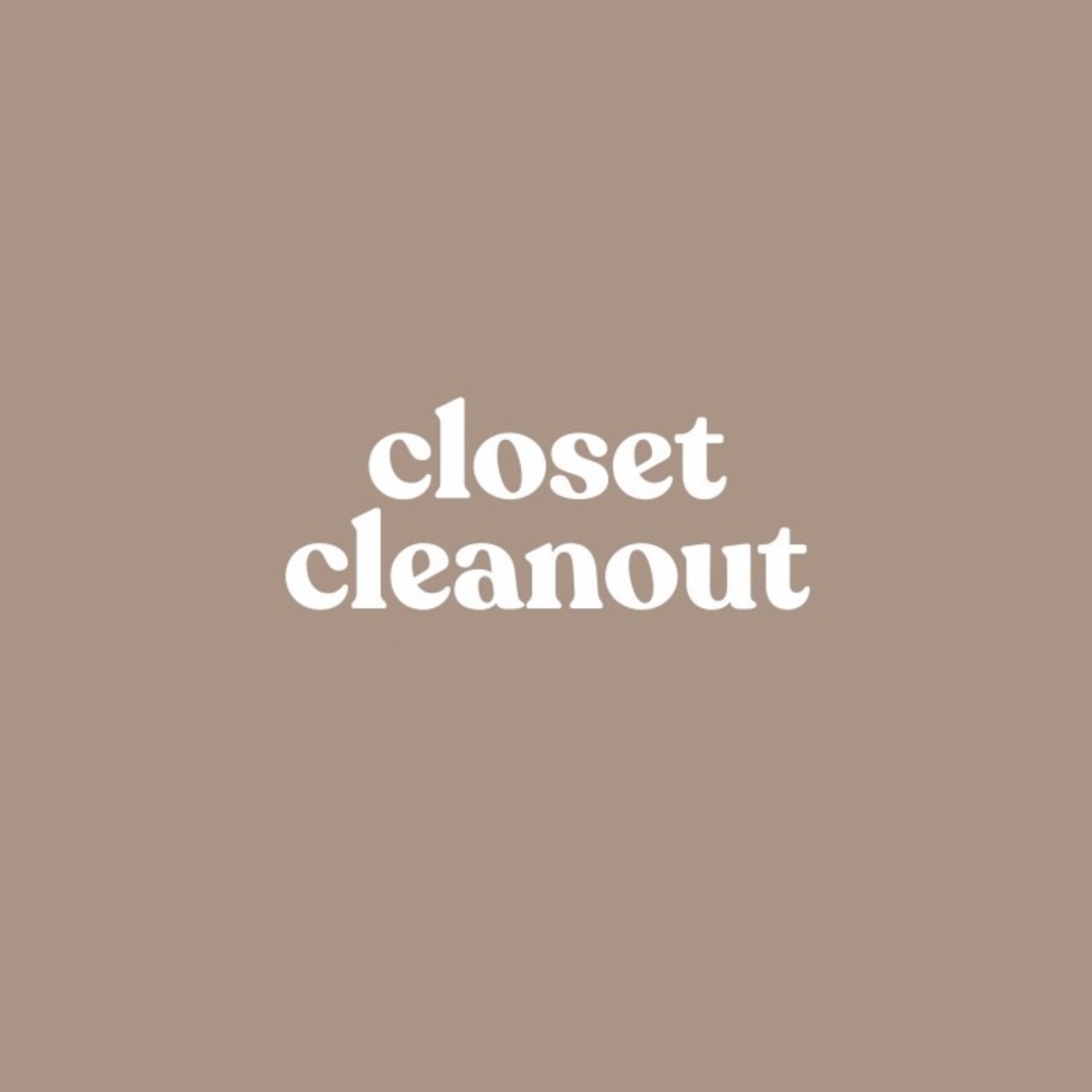Closet Cleanout!